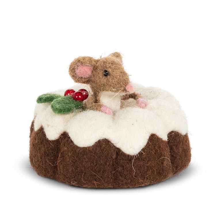 Mouse in Bundt Cake Ornament