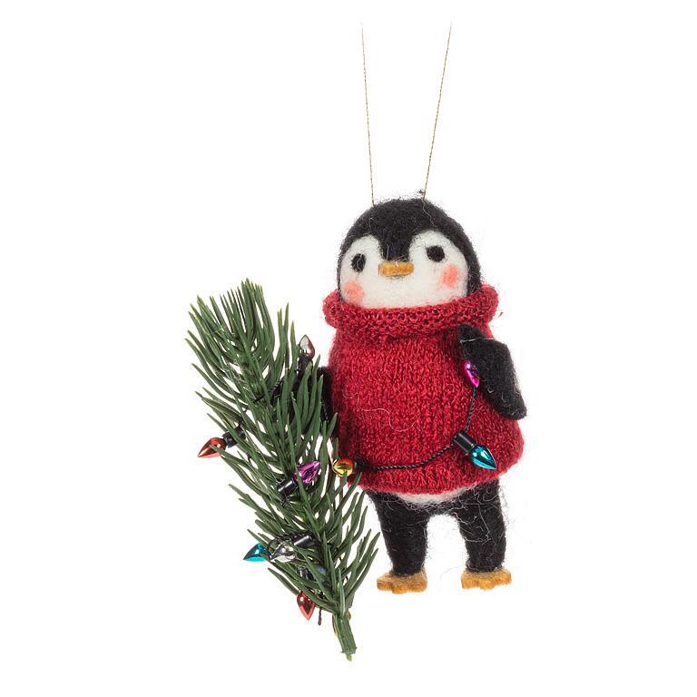 Penguin w/ Tree Ornament