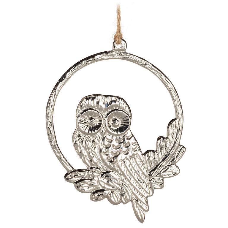 Flat Owl Ornament