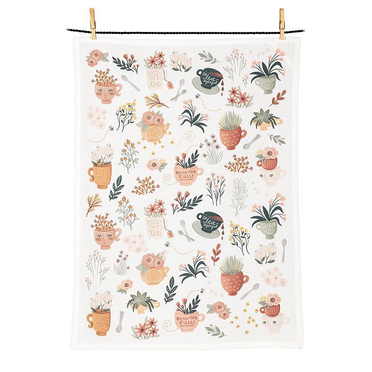 Teapots & Teacups Kitchen Towel