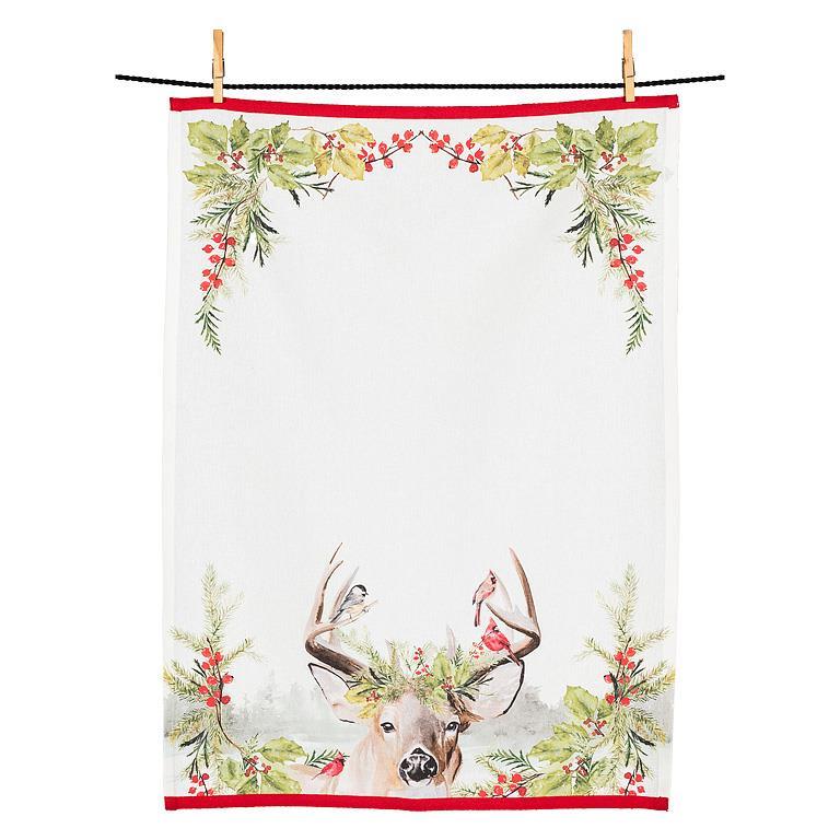 Holiday Stag Kitchen Towel