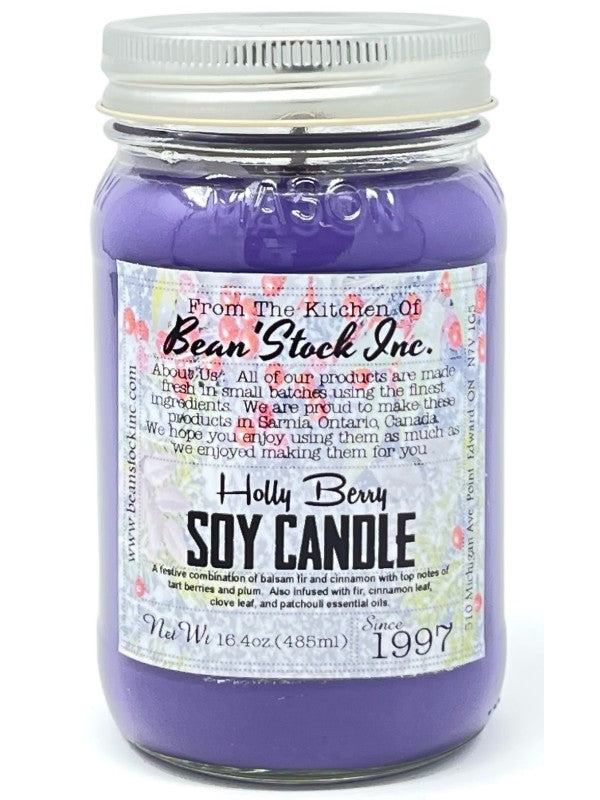 Holly Berry Soy Candle